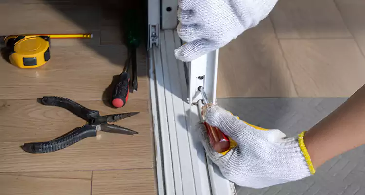 Backyard Sliding Door Track Repair in Jacksonville, FL